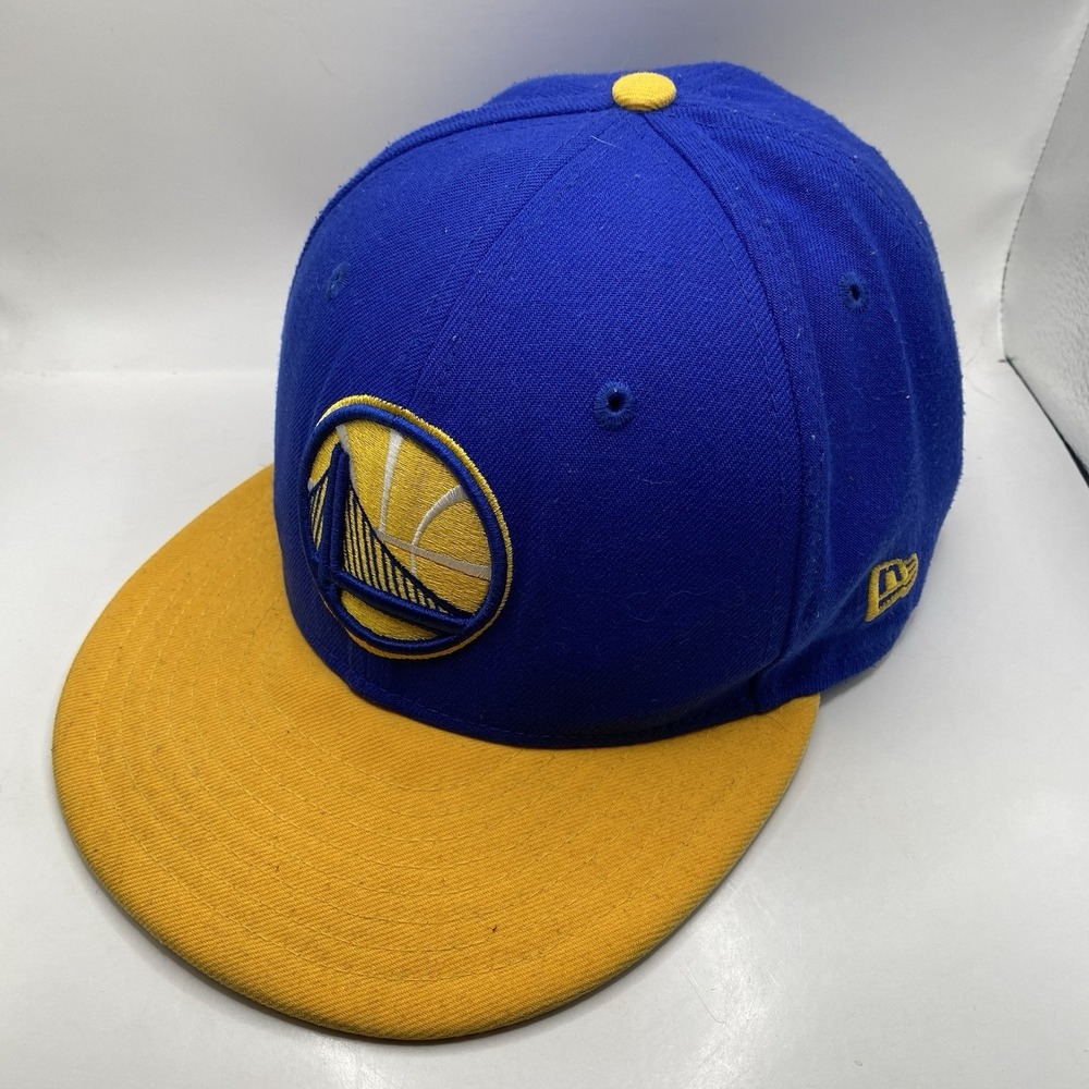 Golden State Warriors Hat New Era 9fifty SnapBack Blue Gold Cleaned VGC